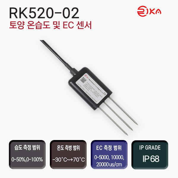 RK520-02 토양 온습도 및 ,EC 센서